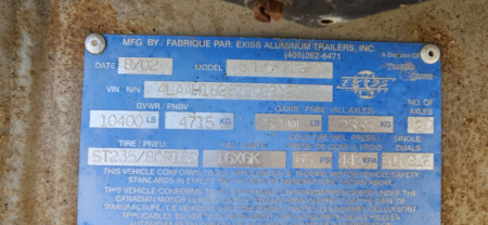 Used 2003 Exiss Trailers 3-Horse Slant Horse Trailer