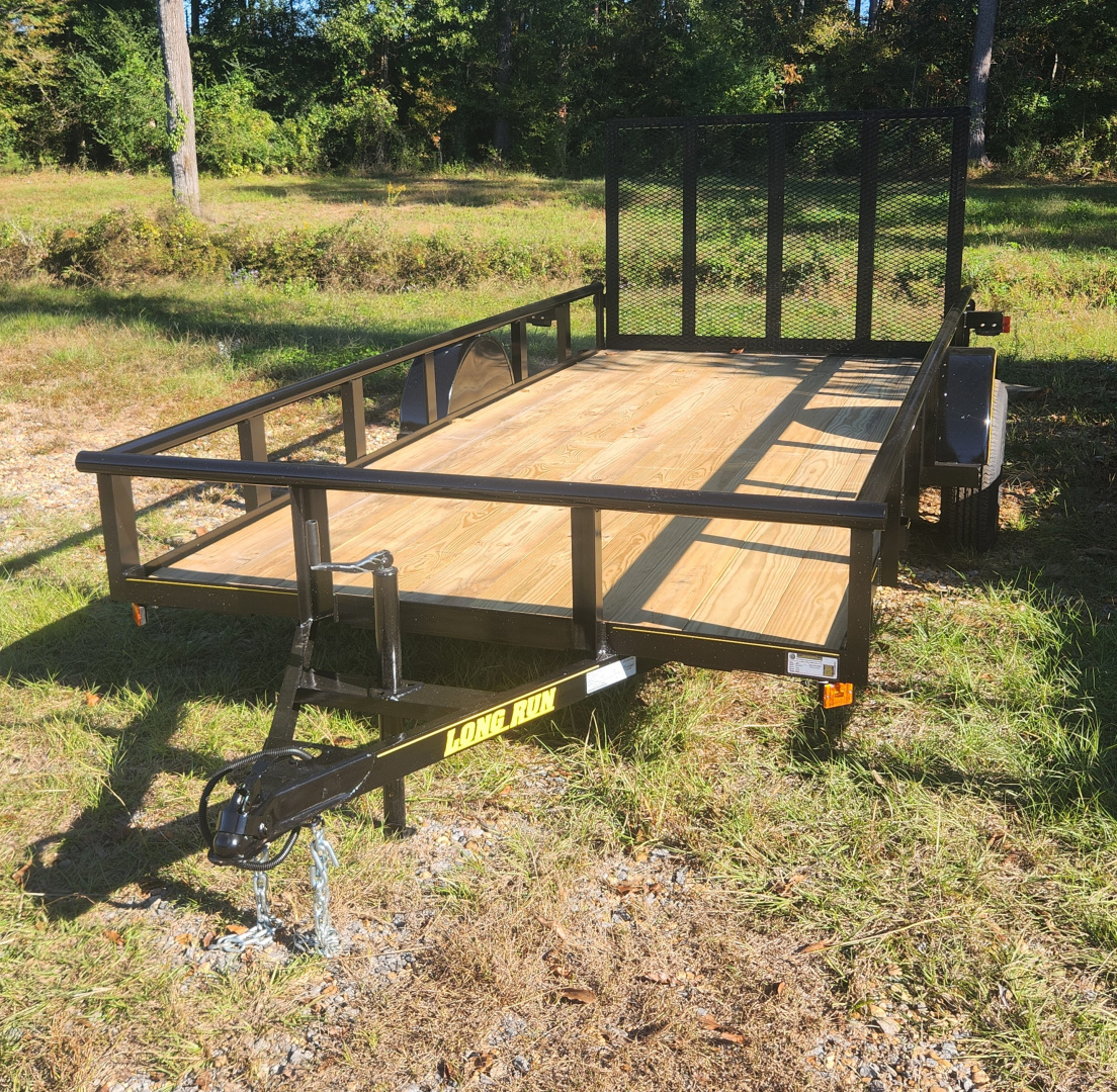 New 2025 Long Run Trailers 6'4"x14', Pipetop, 4' Gate Utility Trailer