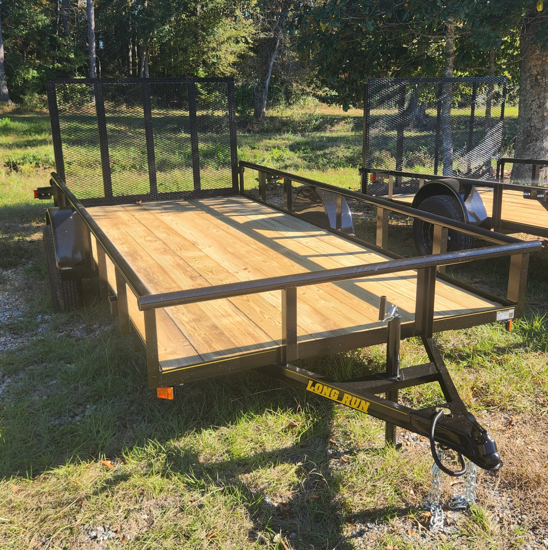 New 2025 Long Run Trailers 6'4"x14', Pipetop, 4' Gate Utility Trailer