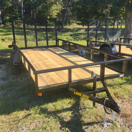 New 2025 Long Run Trailers 6'4 x14', Pipetop, 4' Gate Utility Trailer