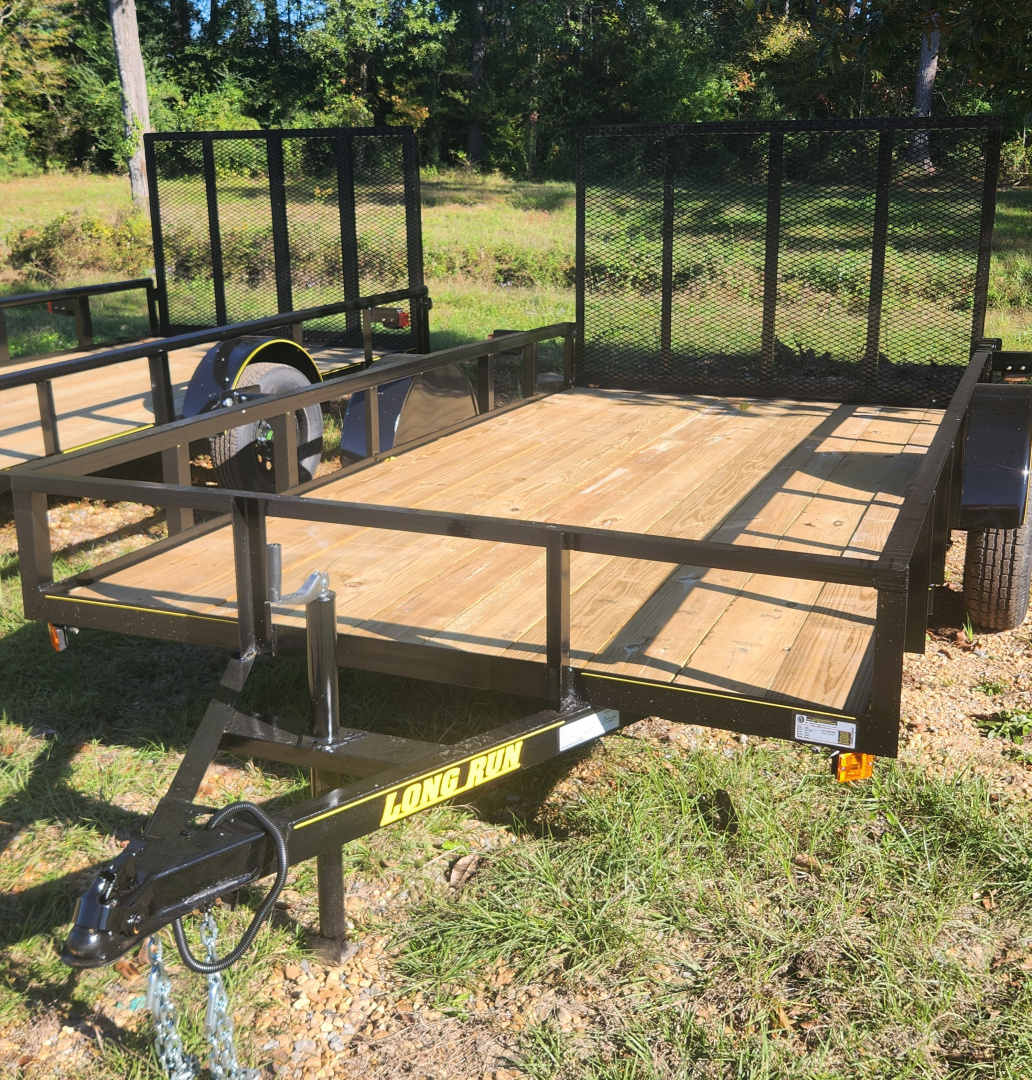 New 2025 Long Run Trailers 6'4"x12' 4' gate Utility Trailer