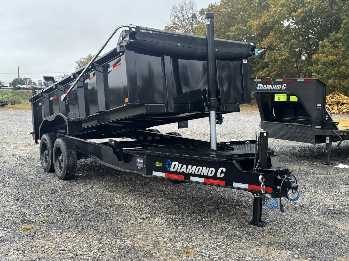 New 2025 Diamond C LPT210 16’ Dump Trailer, PACESETTER EDITION, HYDRAULIC JACK, 7 GAUGE FLOOR, FORK HOLDERS