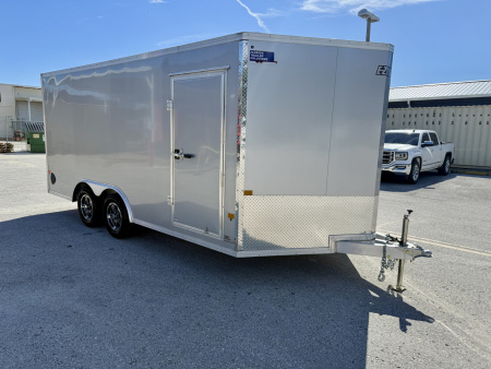 Used 2025 ALCOM 8.5x16 Rear Ramp Door 7K Cargo / Enclosed Trailer