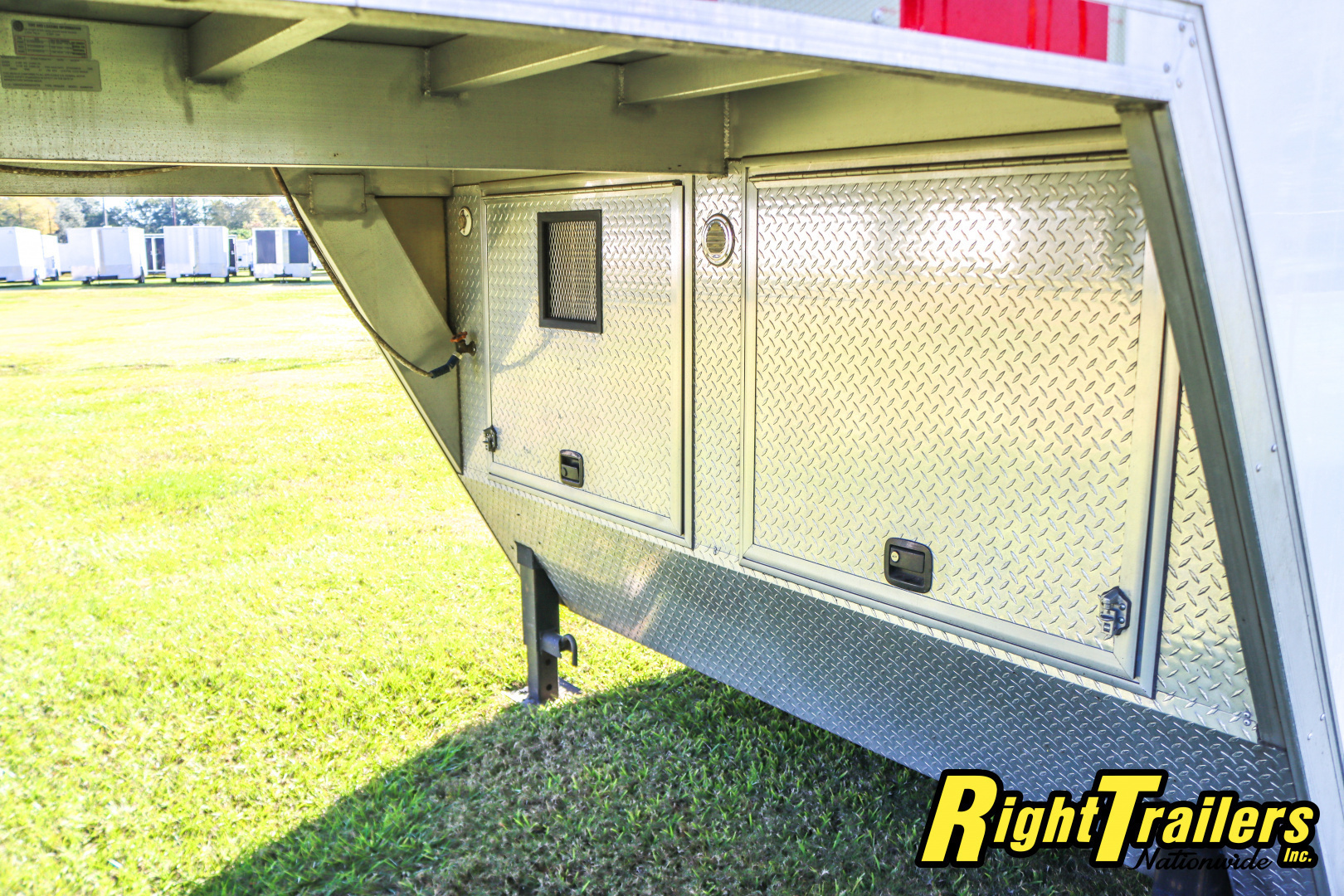 Used 2014 8.5X34 inTech GOOSENECK RACE TRAILER