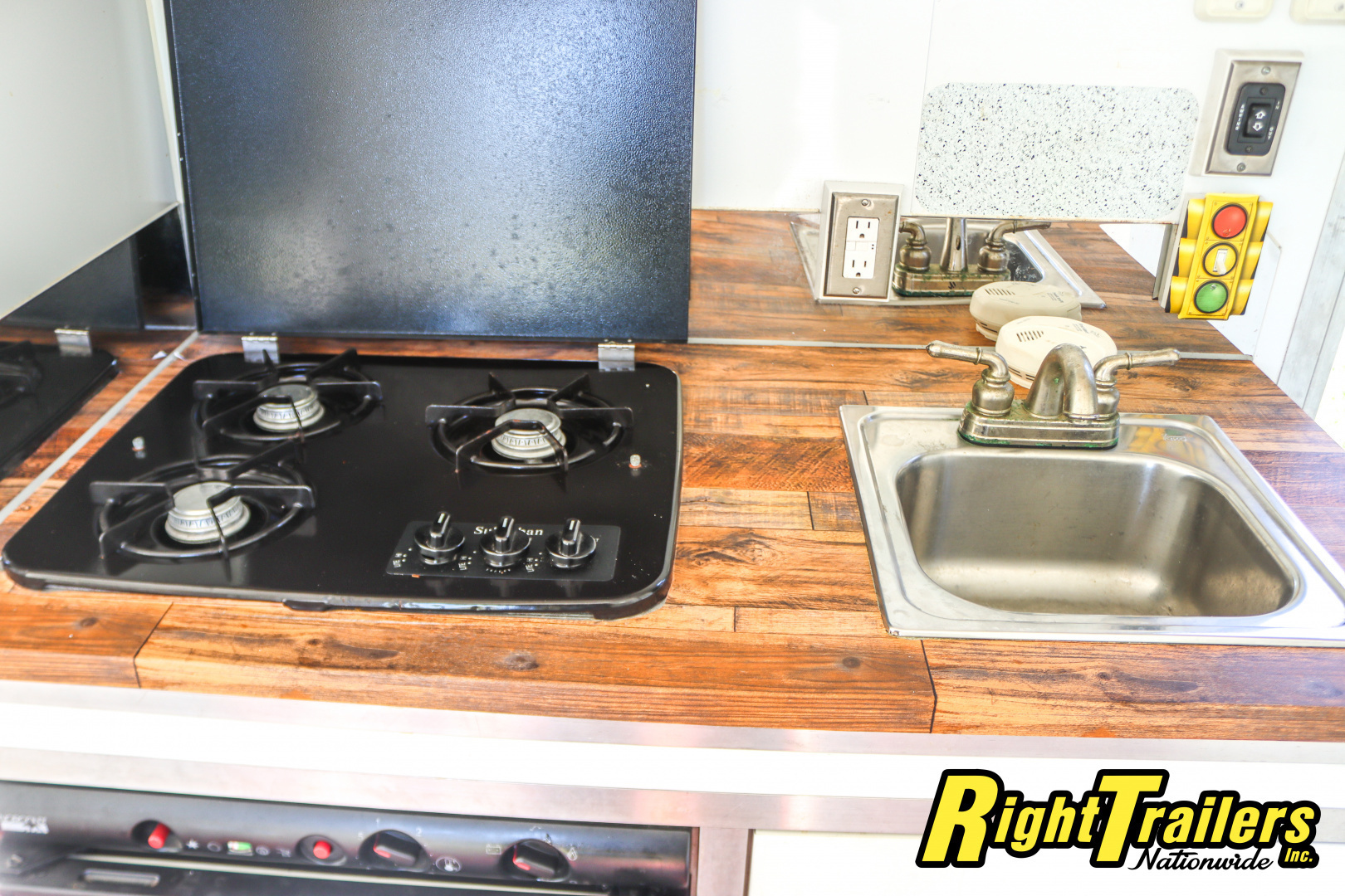 Used 2014 8.5X34 inTech GOOSENECK RACE TRAILER