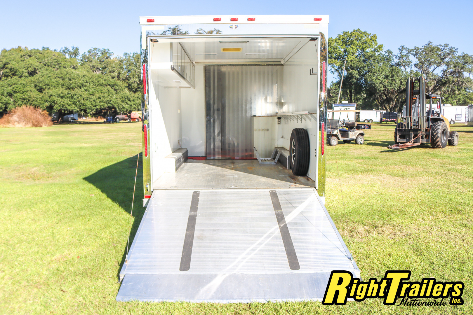 Used 2014 8.5X34 inTech GOOSENECK RACE TRAILER