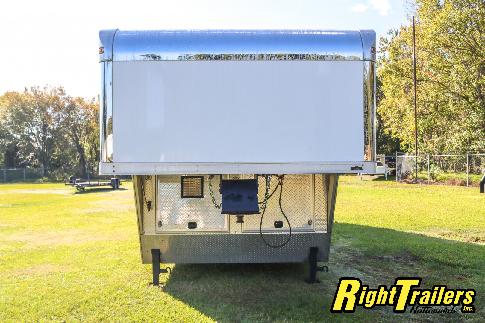 Used 2014 8.5X34 inTech GOOSENECK RACE TRAILER