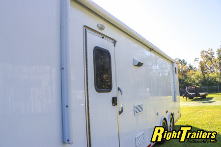 Used 2014 8.5X34 inTech GOOSENECK RACE TRAILER