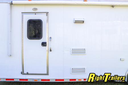 Used 2014 8.5X34 inTech GOOSENECK RACE TRAILER