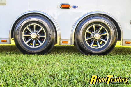 Used 2014 8.5X34 inTech GOOSENECK RACE TRAILER