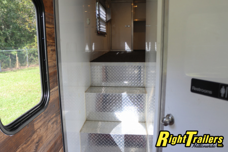 Used 2014 8.5X34 inTech GOOSENECK RACE TRAILER