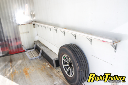 Used 2014 8.5X34 inTech GOOSENECK RACE TRAILER