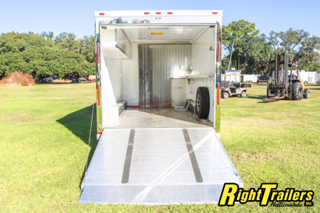 Used 2014 8.5X34 inTech GOOSENECK RACE TRAILER
