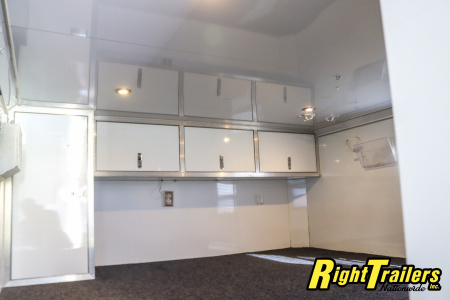 Used 2014 8.5X34 inTech GOOSENECK RACE TRAILER