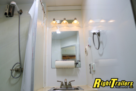 Used 2014 8.5X34 inTech GOOSENECK RACE TRAILER