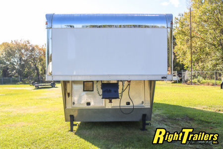 Used 2014 8.5X34 inTech GOOSENECK RACE TRAILER