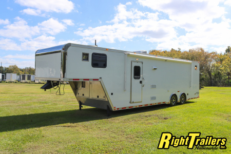Used 2014 8.5X34 inTech GOOSENECK RACE TRAILER