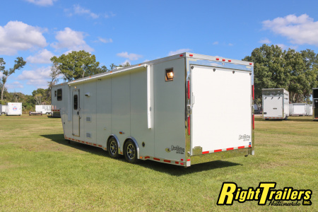 Used 2014 8.5X34 inTech GOOSENECK RACE TRAILER