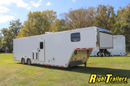 Used 2014 8.5X34 inTech GOOSENECK RACE TRAILER
