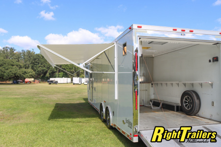 Used 2014 8.5X34 inTech GOOSENECK RACE TRAILER