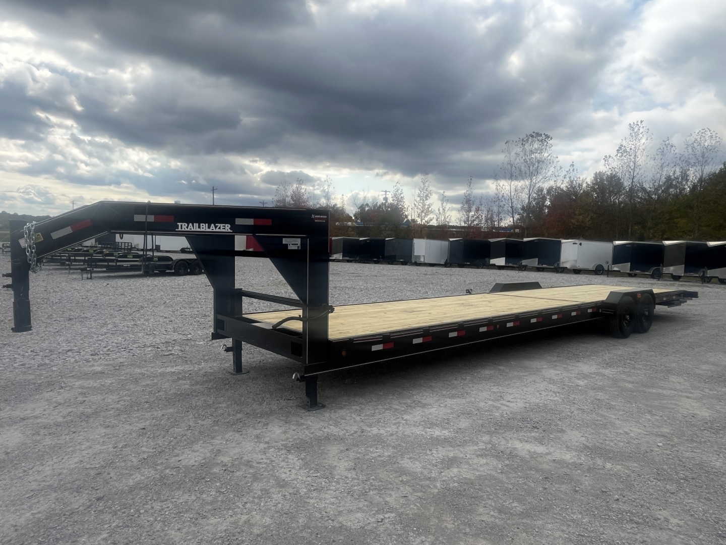 New 2026 Trailblazer 84X36 GOOSENECK 2 CAR HAULER 14K