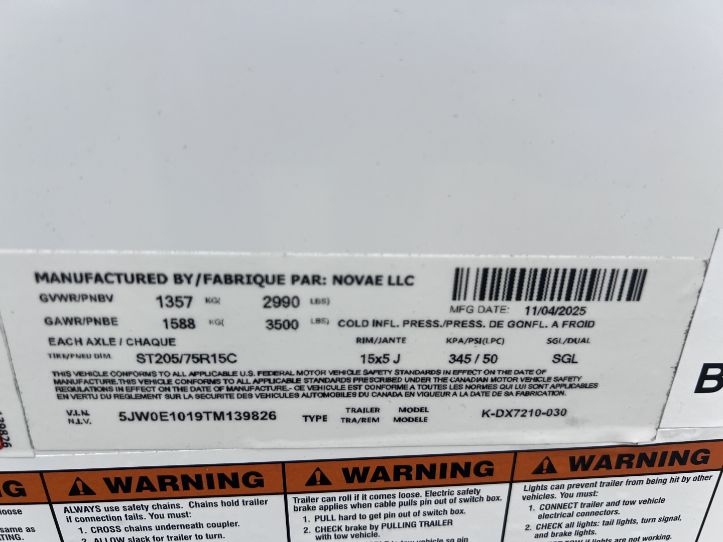 New 2026 Look Trailers 6X10 3K ST-DLX BARN DOOR Cargo / Enclosed Trailer