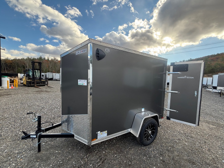 New 2026 US Cargo 5X8 +2ft V nose/ Barn Doors/ Side door/ Polycore / 6' interior - 2990gvw