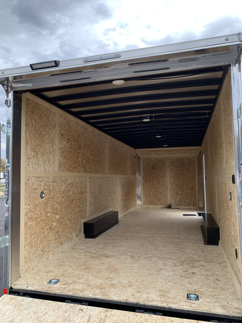 New 2026 US Cargo 8.5x24 Flat Front w/ Cast Corners / 7'6 interior height/ Polycore/ Ext tongue - 9990GVW