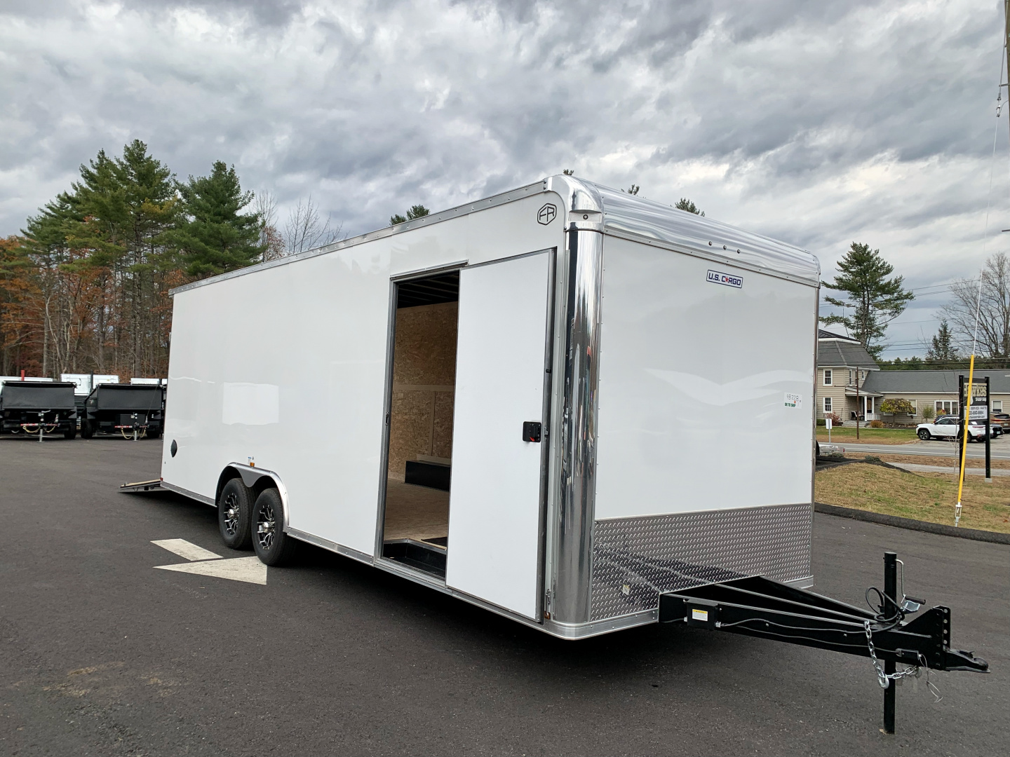 New 2026 US Cargo 8.5x24 Flat Front w/ Cast Corners / 7'6 interior height/ Polycore/ Ext tongue - 9990GVW