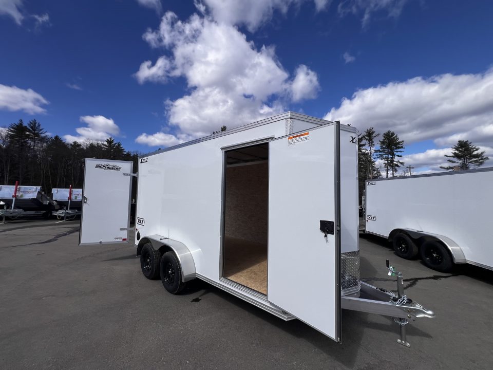 New 2026 High Country 7x14 + 18" V-Nose/ XLT Aluminum trailer /Barn Door/ 7'interior -7000GVW