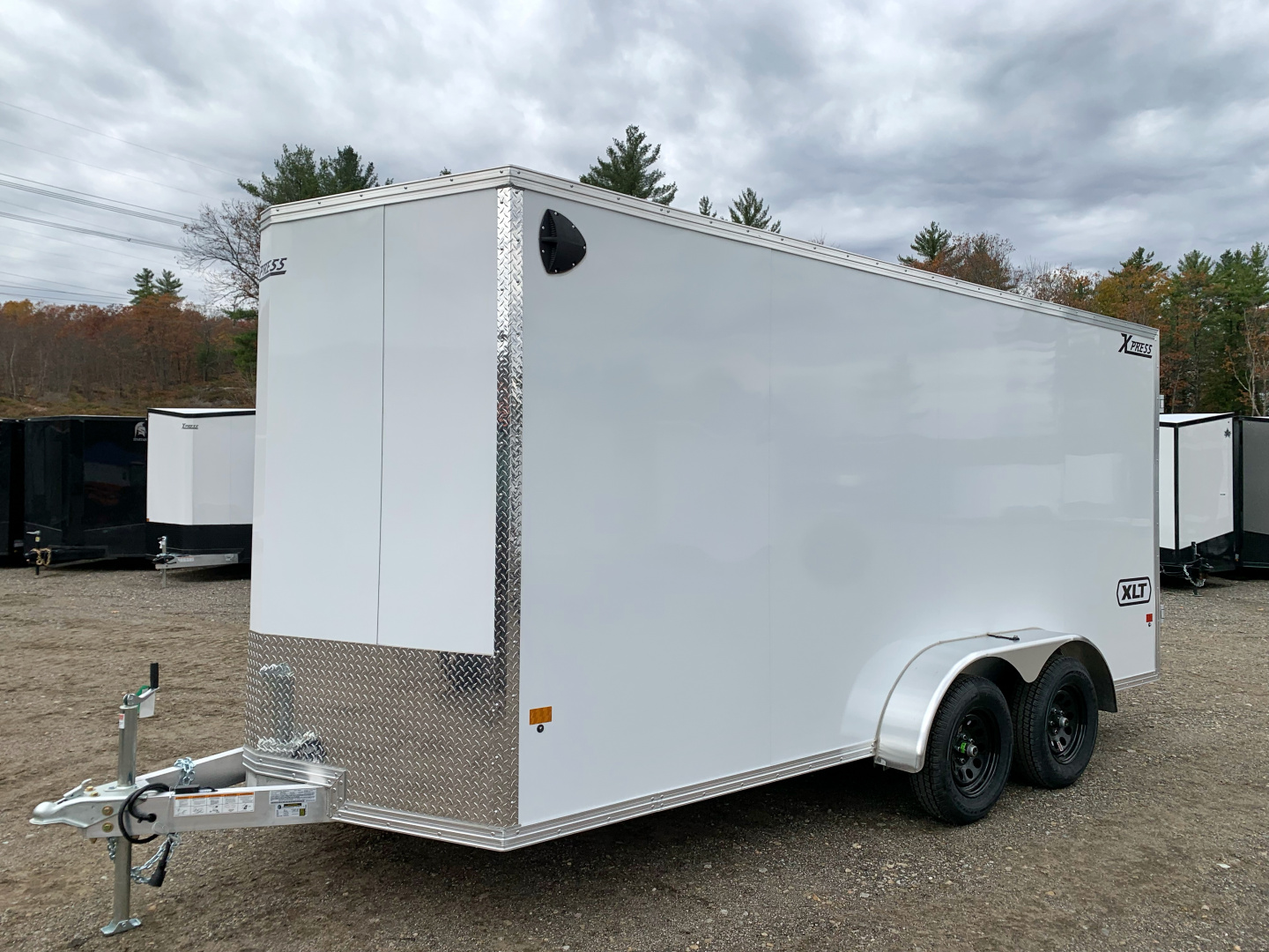 New 2026 High Country 7x16 + 18" V-Nose/ XLT Aluminum trailer /Barn Door/ 7'interior -7000GVW