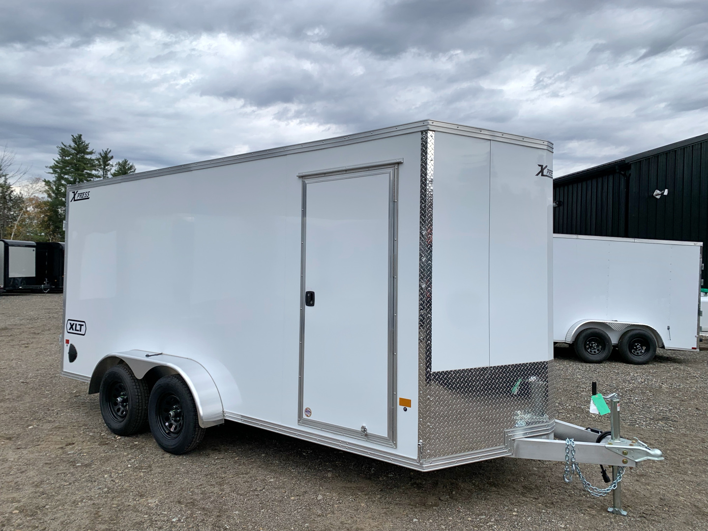 New 2026 High Country 7x16 + 18" V-Nose/ XLT Aluminum trailer /Barn Door/ 7'interior -7000GVW