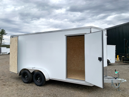 New 2026 High Country 7x16 + 18  V-Nose/ XLT Aluminum trailer /Barn Door/ 7'interior -7000GVW