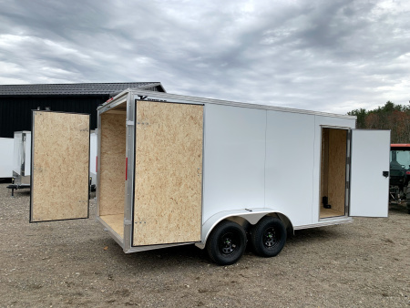 New 2026 High Country 7x16 + 18" V-Nose/ XLT Aluminum trailer /Barn Door/ 7'interior -7000GVW