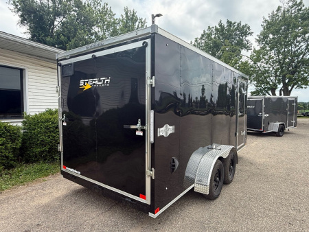 New 2025 Stealth 7 X 16 Cargo / Enclosed Trailer with Ramp Door and 6ft 6in interior Height
