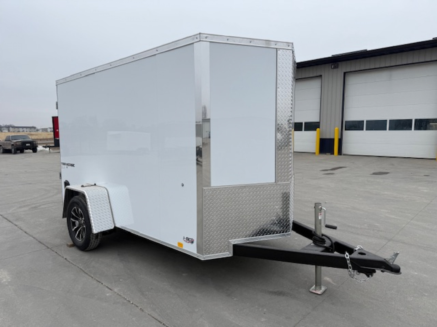 New 2026 Formula White Traverse 5'x10' 3k Flat Top V-Nose Enclosed Cargo Trailer