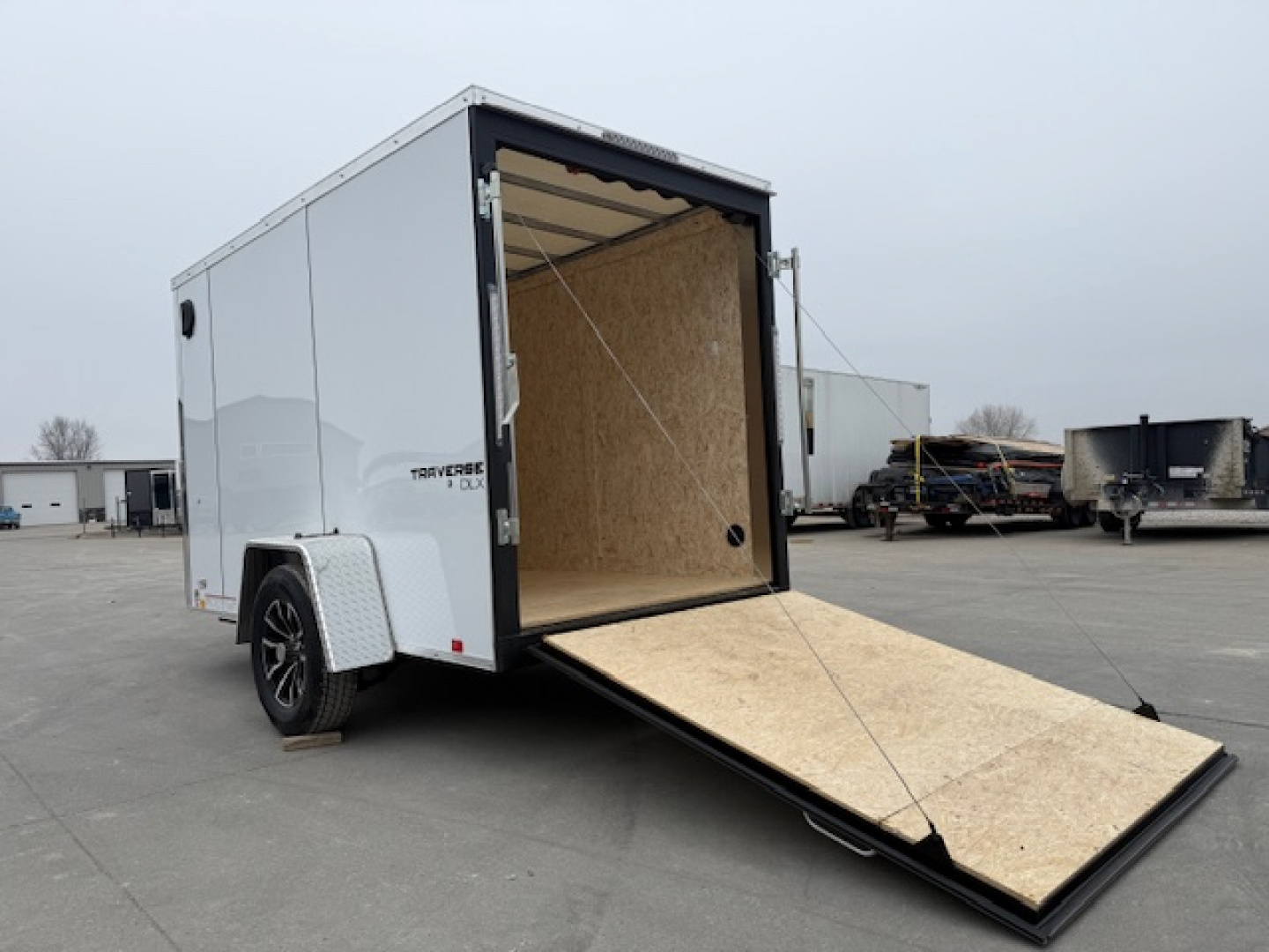 New 2026 Formula White Traverse 5'x10' 3k Flat Top V-Nose Enclosed Cargo Trailer