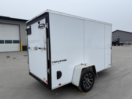 New 2026 Formula White Traverse 5'x10' 3k Flat Top V-Nose Enclosed Cargo Trailer