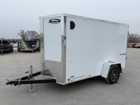 New 2026 Formula White Traverse 5'x10' 3k Flat Top V-Nose Enclosed Cargo Trailer