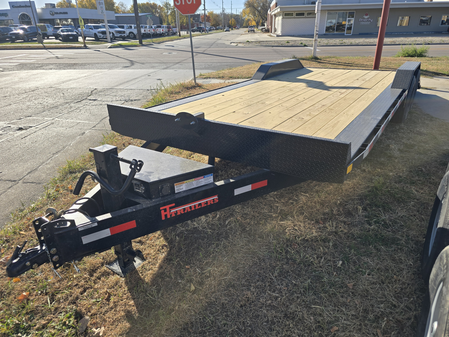 New 2026 HT Trailers 102"x24' Hydraulic Dove 14k GVWR Flatbed Trailer