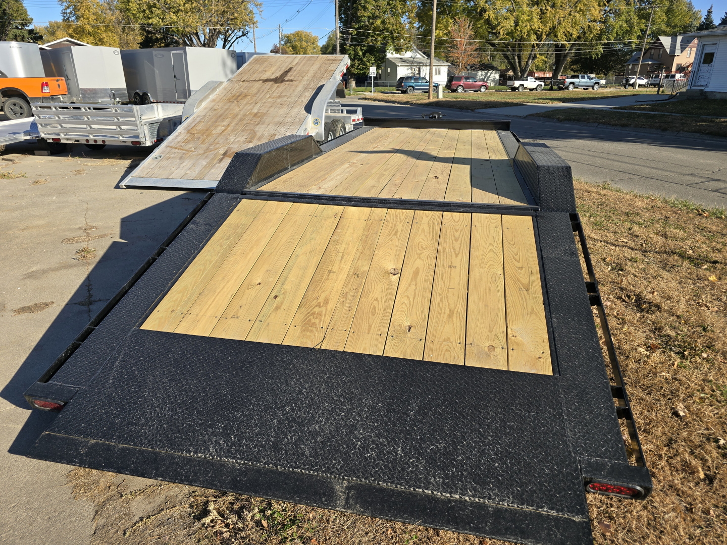 New 2026 HT Trailers 102"x24' Hydraulic Dove 14k GVWR Flatbed Trailer