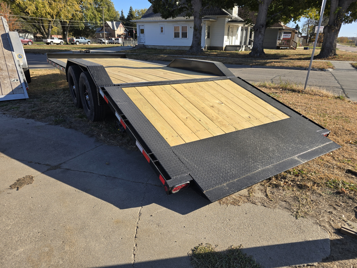 New 2026 HT Trailers 102"x24' Hydraulic Dove 14k GVWR Flatbed Trailer