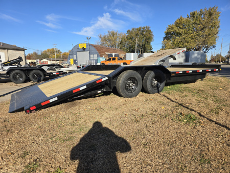 New 2026 HT Trailers 102"x24' Hydraulic Dove 14k GVWR Flatbed Trailer