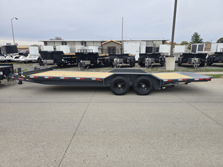 New 2026 HT Trailers 102"x24' Hydraulic Dove 14k GVWR Flatbed Trailer