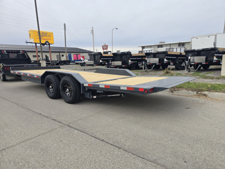 New 2026 HT Trailers 102"x24' Hydraulic Dove 14k GVWR Flatbed Trailer