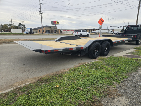 New 2026 HT Trailers 102"x24' Hydraulic Dove 14k GVWR Flatbed Trailer