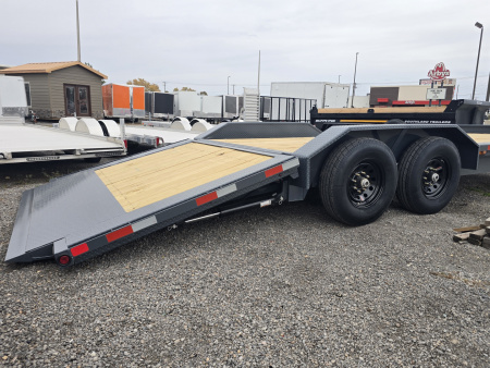New 2026 HT Trailers 102"x24' Hydraulic Dove 14k GVWR Flatbed Trailer