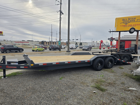 New 2026 HT Trailers 102"x24' Hydraulic Dove 14k GVWR Flatbed Trailer