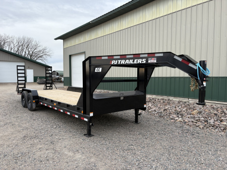 New 2026 24' 14k PJ GN 6  Channel Equipment Trailer