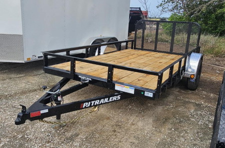 New 2026 PJ Trailers 10' x 77 in. Single Axle (U7) Utility Trailer